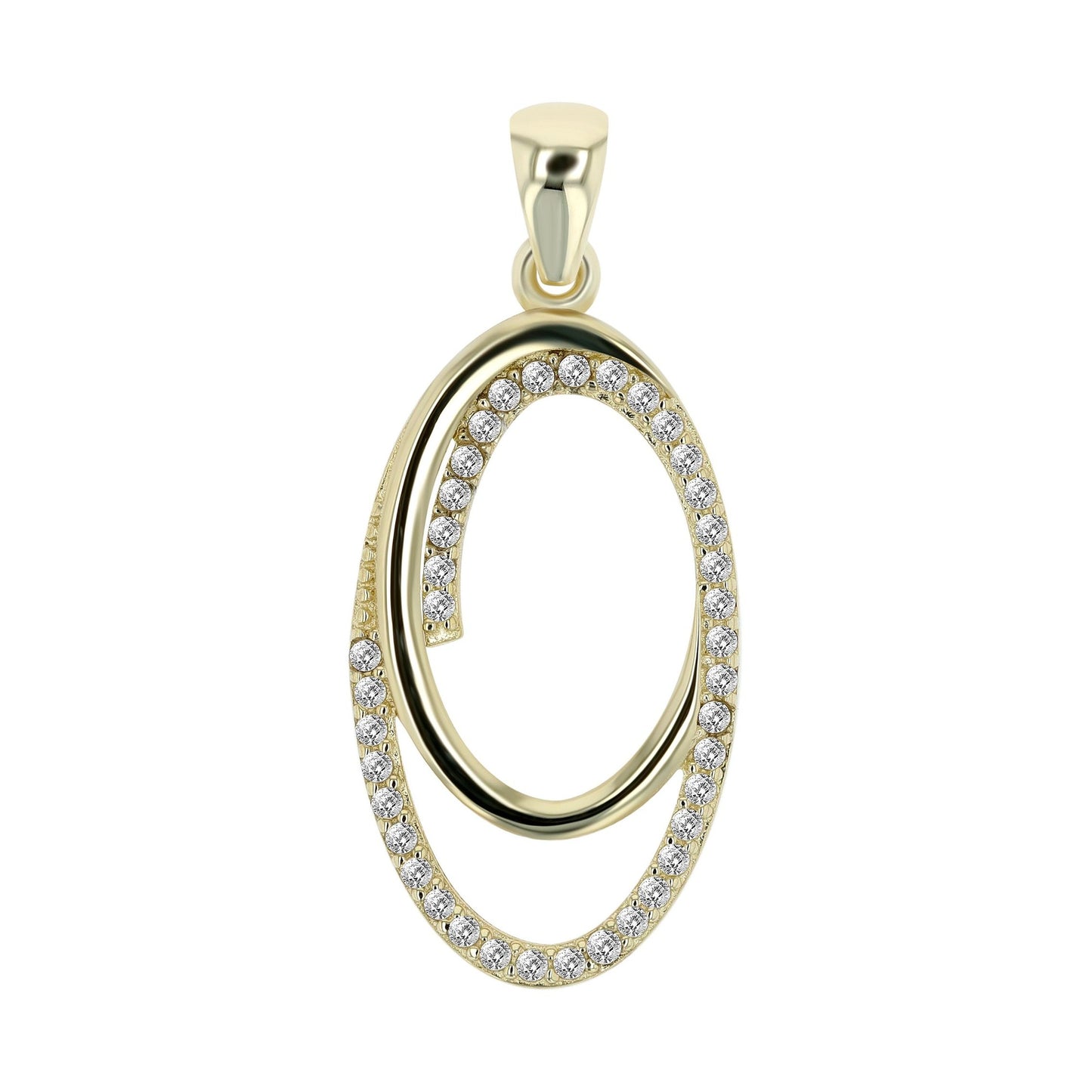 Damen Anhänger aus 333 Gold mit Zirkonia