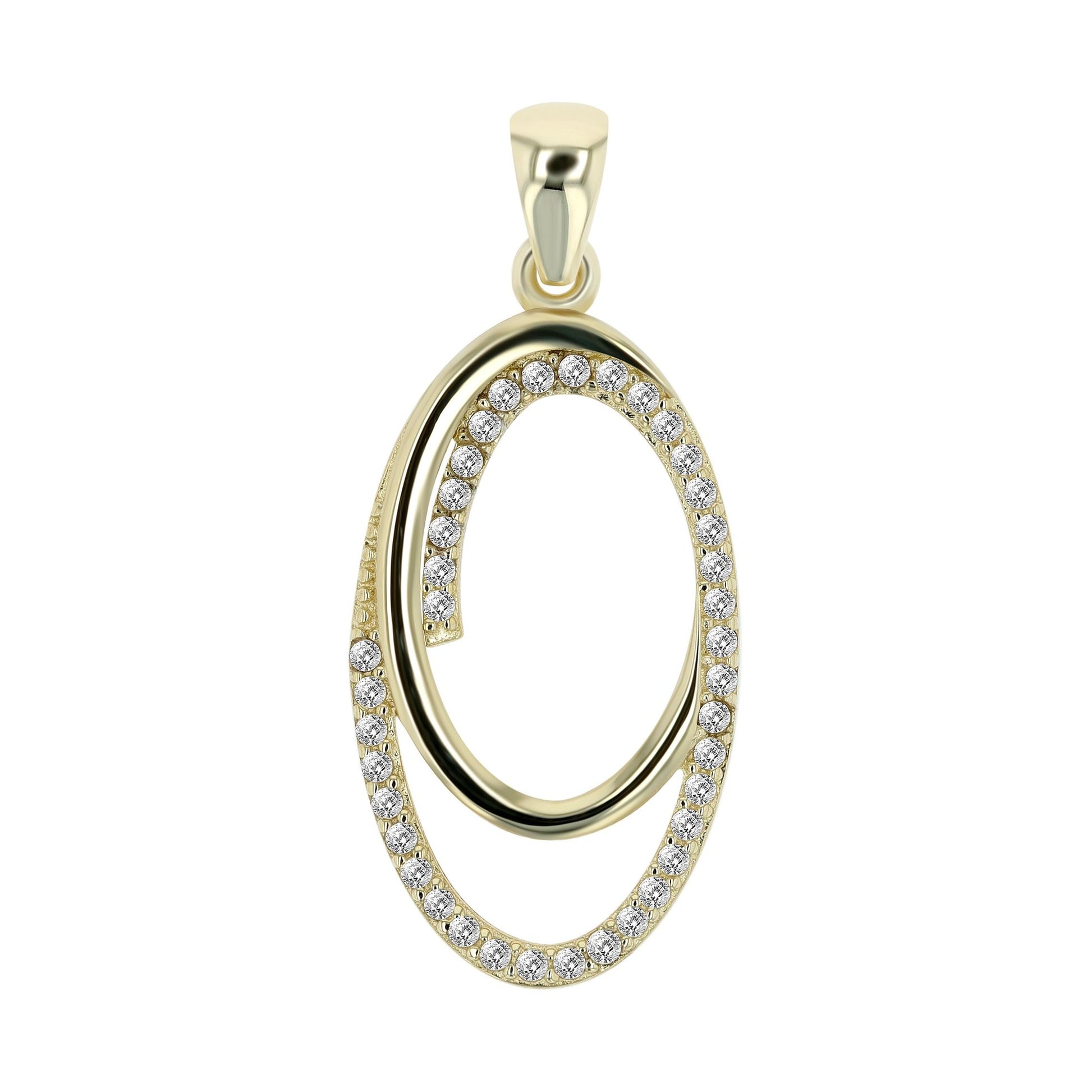 Damen Anhänger aus 333 Gold mit Zirkonia