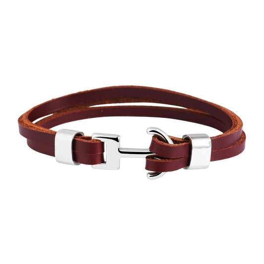 Unisex Armband aus Leder 23 cm