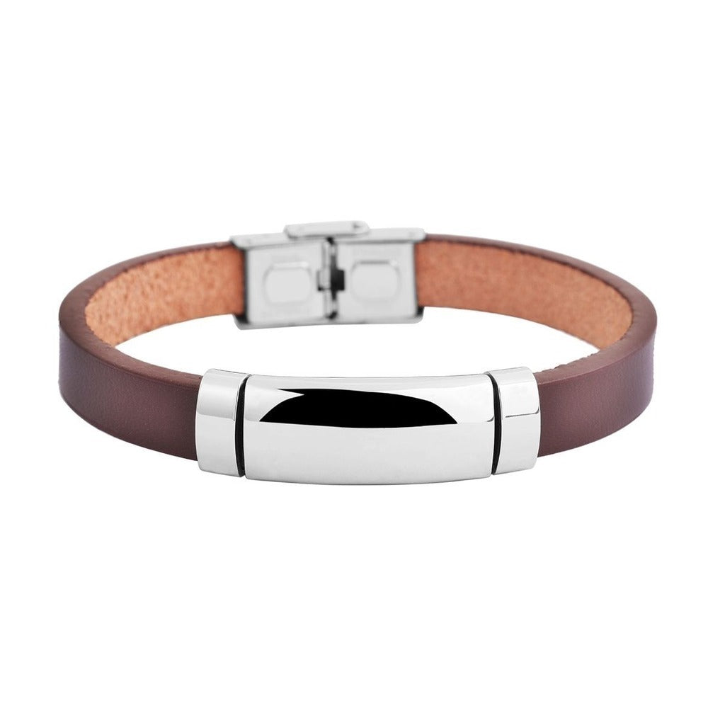 Unisex Armband aus Leder 21 cm