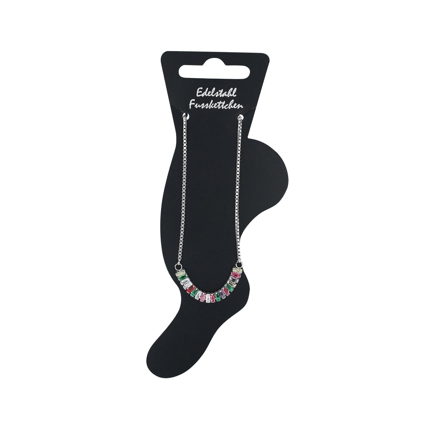 Damen Armband aus Edelstahl mit Zirkonia 21+5 cm