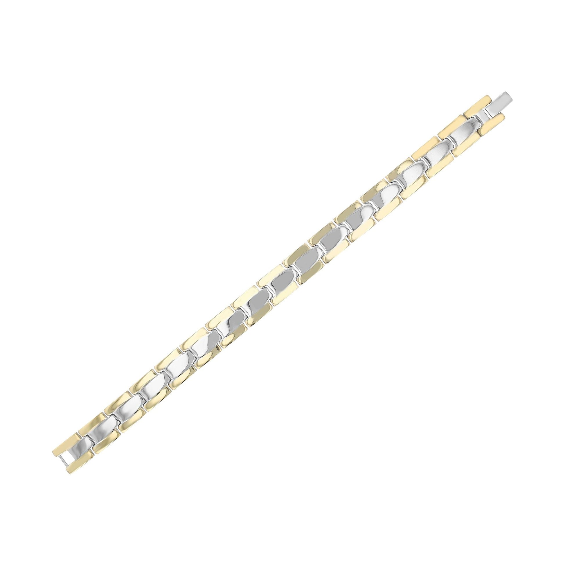 Unisex Armband – Gliederarmband aus Edelstahl 21,5 cm
