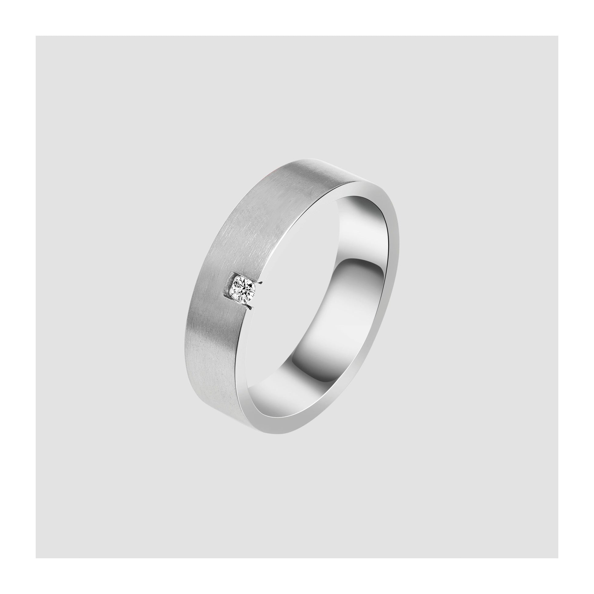 Damen Ring aus Titan mit Strass Steinchen