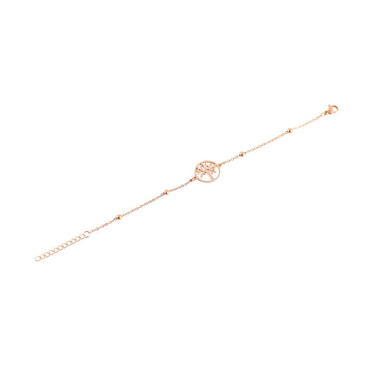 Damen Armband – Lebensbaum aus Edelstahl 17+3 cm