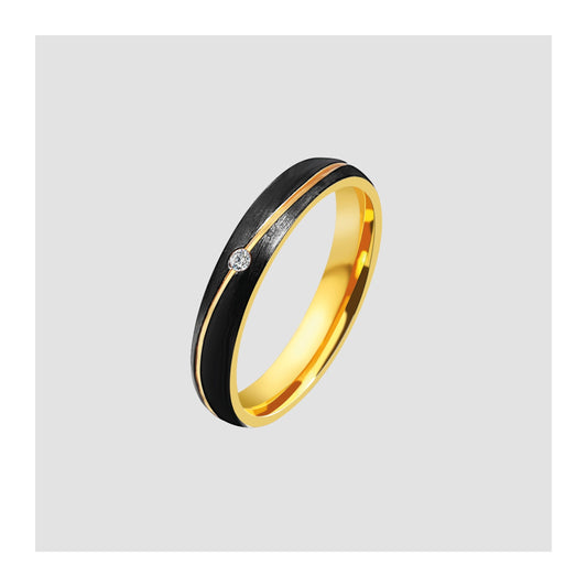 Damen Ring aus Edelstahl mit Strass Steinchen