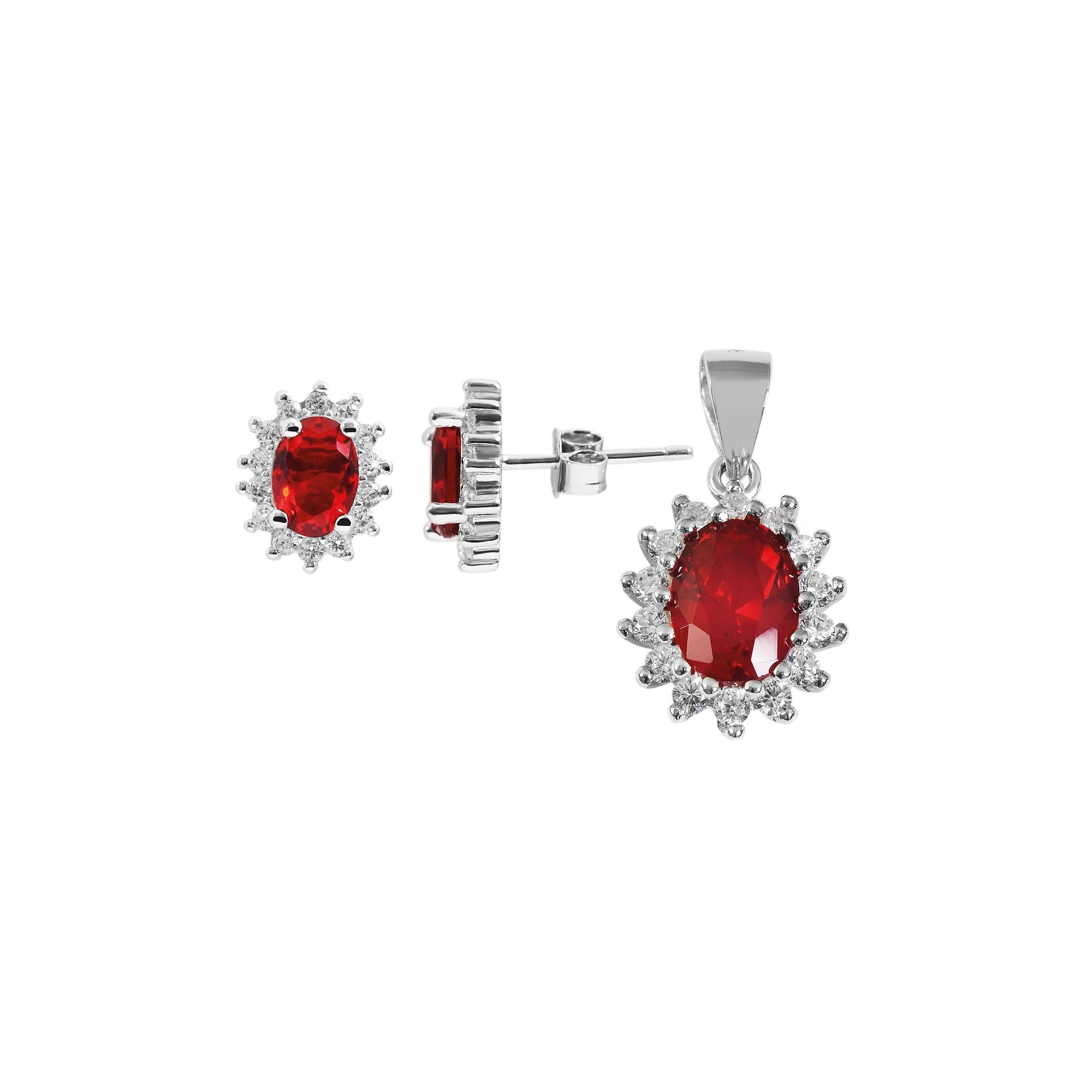 Damen Anhänger aus 925 Silber mit Zirkonia