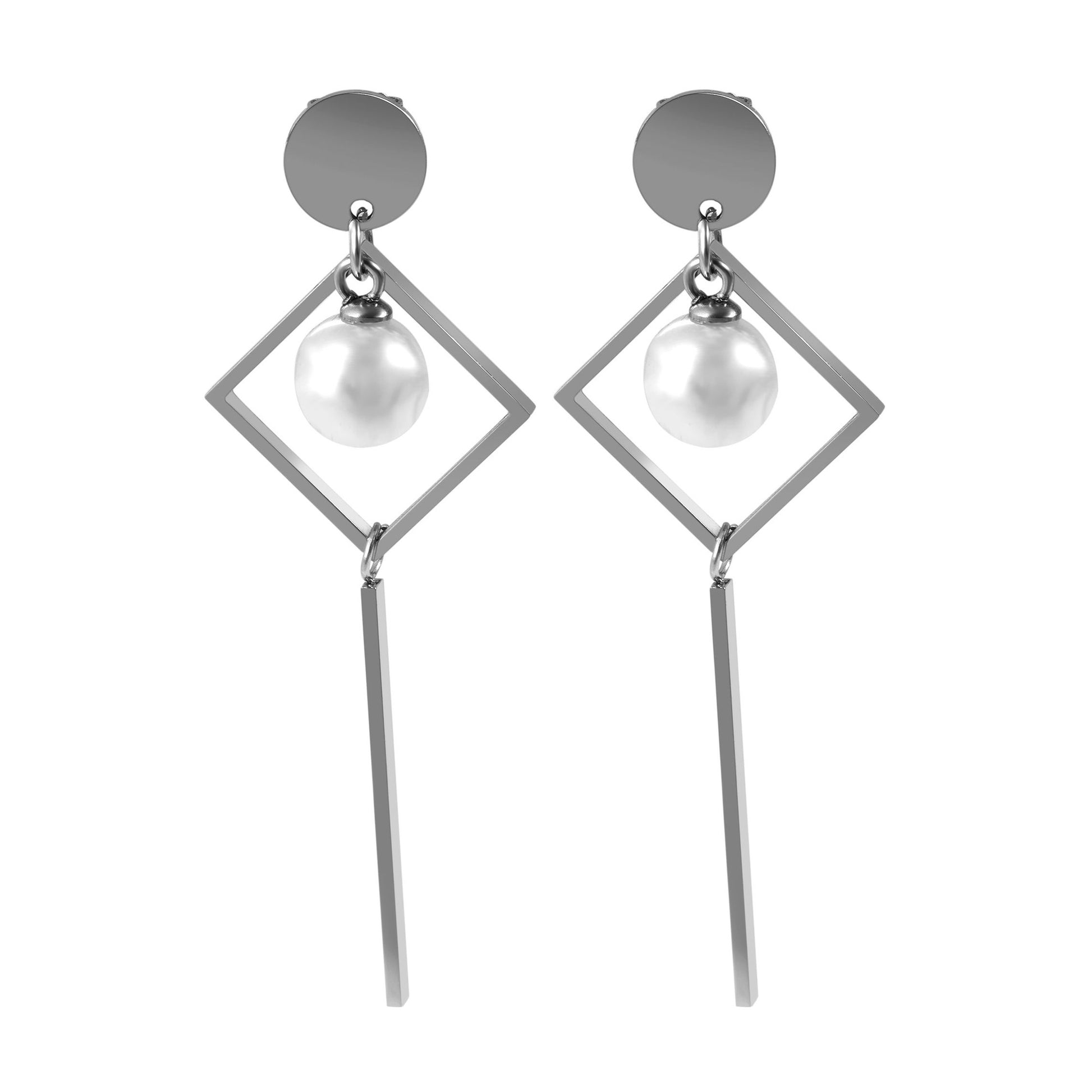Damen Ohrringe – Ohrstecker aus Edelstahl mit Perle