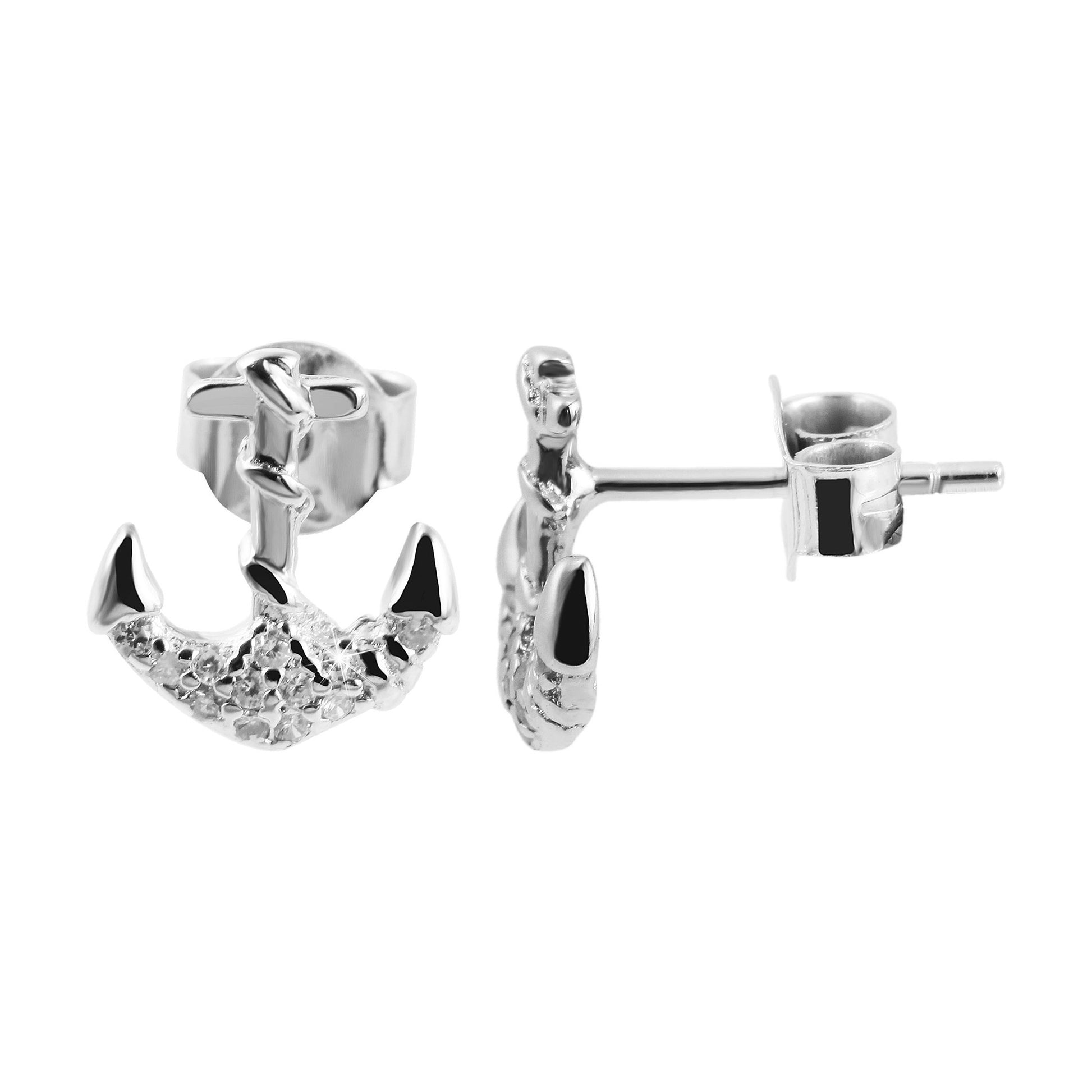 Damen Ohrringe – Ohrstecker aus 925 Silber mit Zirkonia