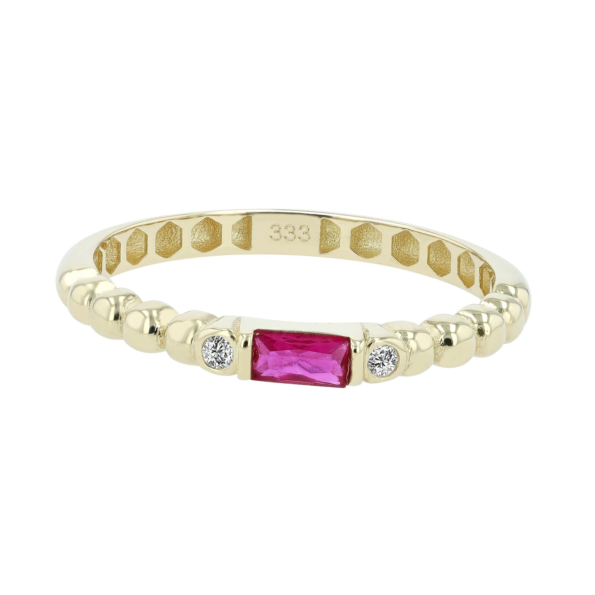 Damen Ring aus 333 Gold mit Zirkonia