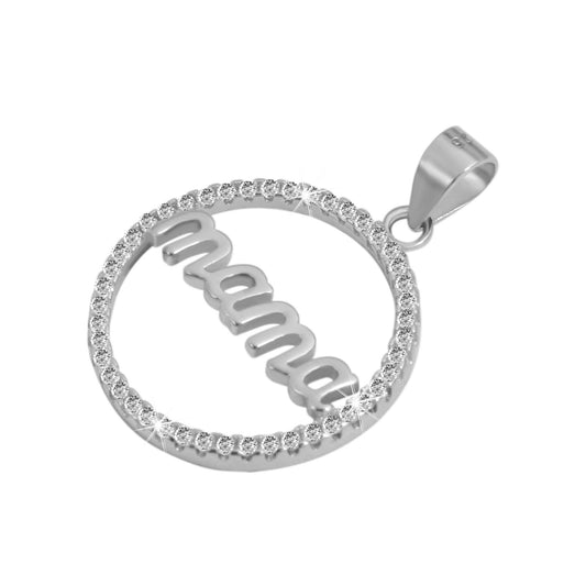 Damen Anhänger aus 925 Silber mit Zirkonia