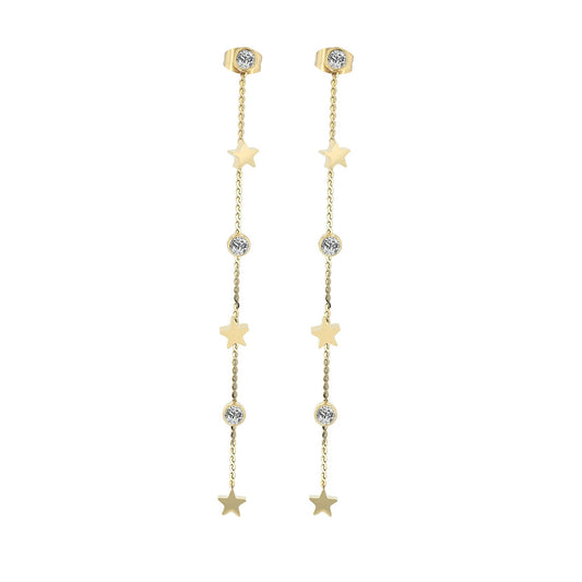 Damen Ohrringe – Ohrstecker aus Edelstahl mit Strass Steinchen