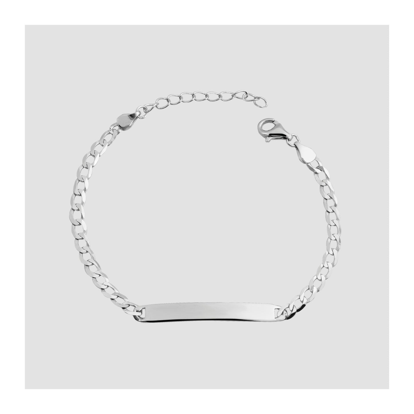 Unisex Armband – Panzerarmband aus 925 Silber 14+3 cm