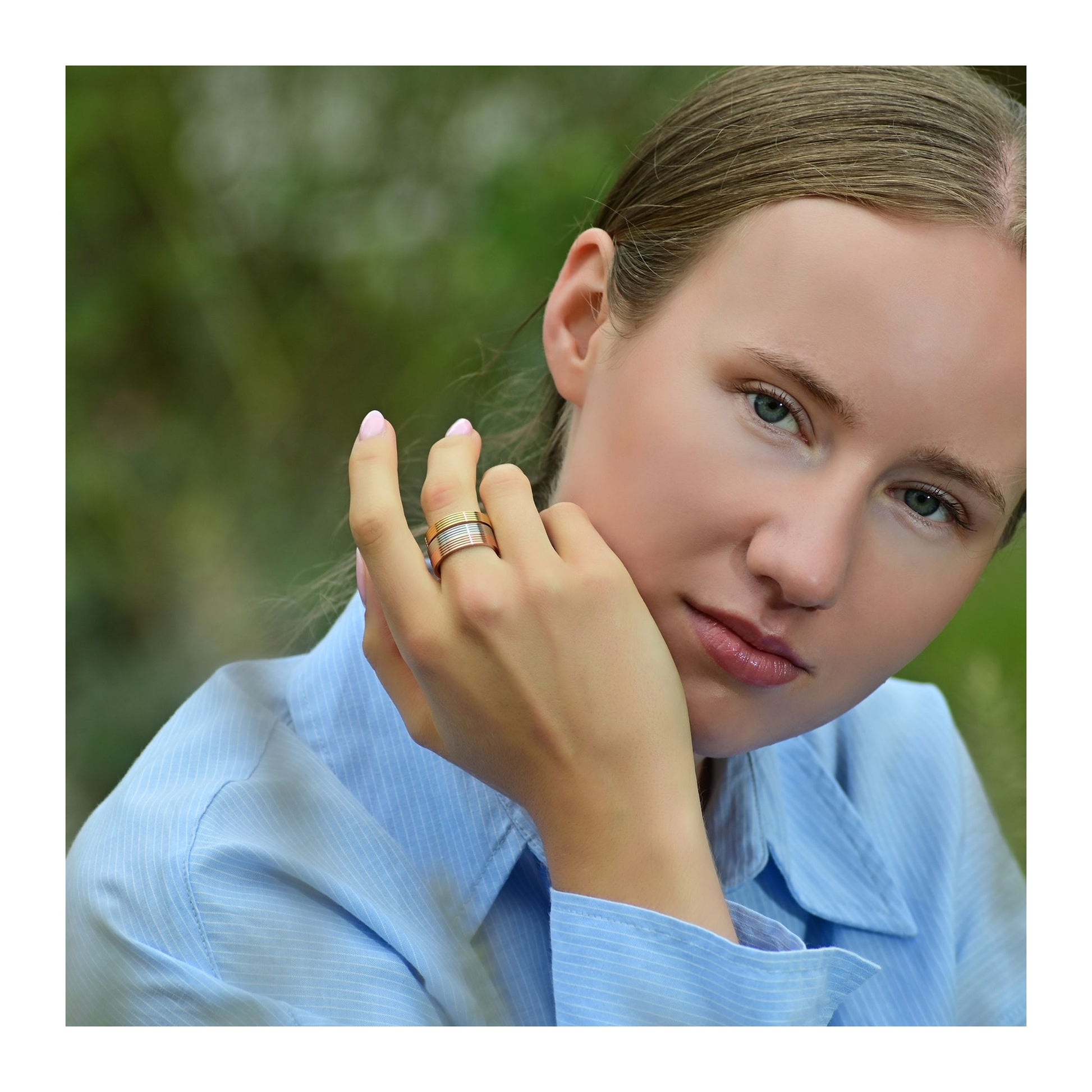 Damen Ring aus Edelstahl