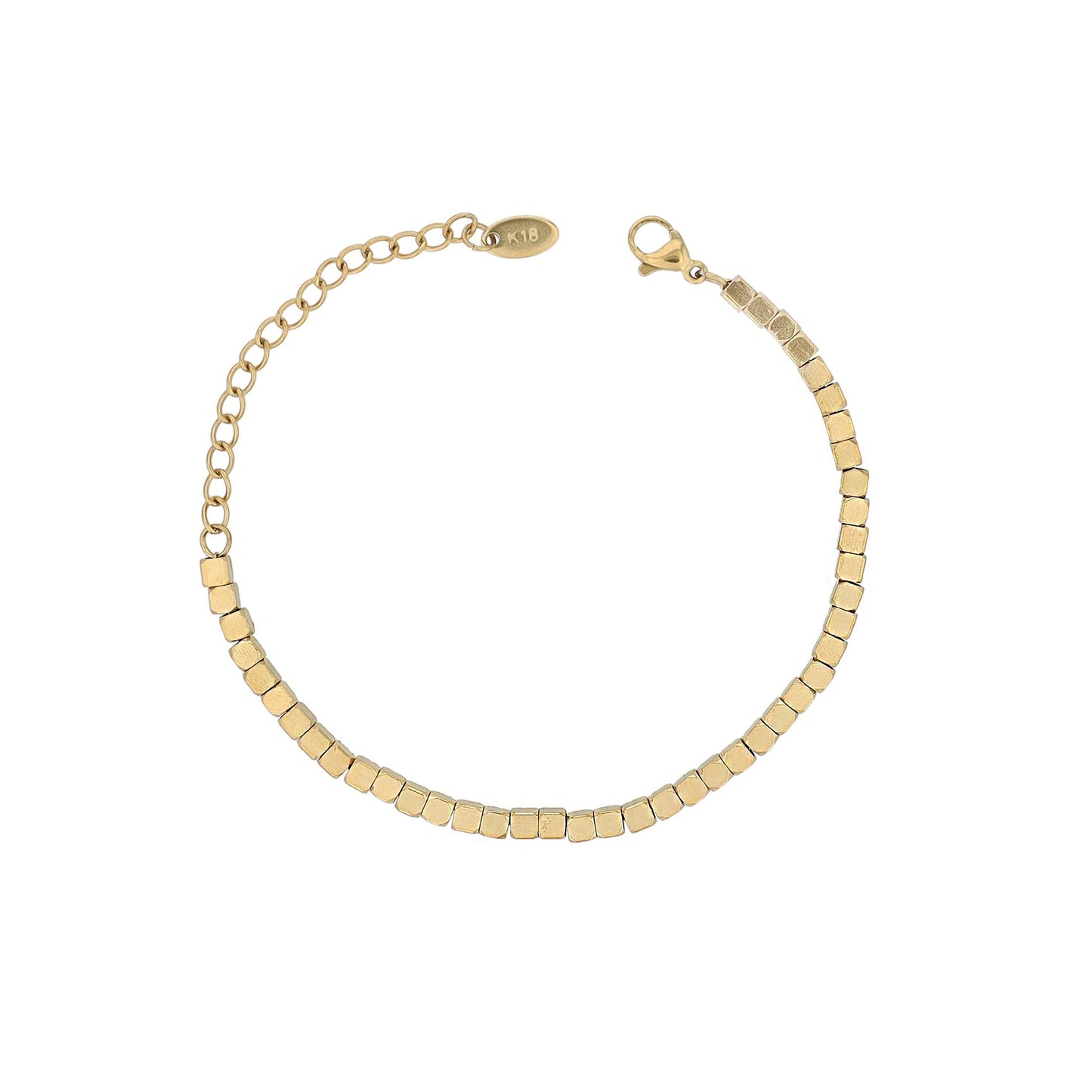 Damen Armband – Kugelarmband aus Edelstahl 15+5 cm