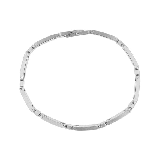 Unisex Armband – Gliederarmband aus Edelstahl 21 cm