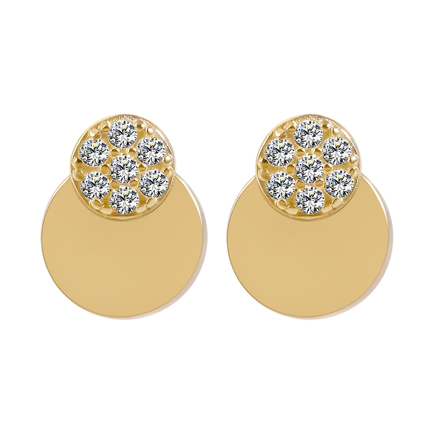 Damen Ohrringe – Ohrstecker aus 333 Gold mit Zirkonia