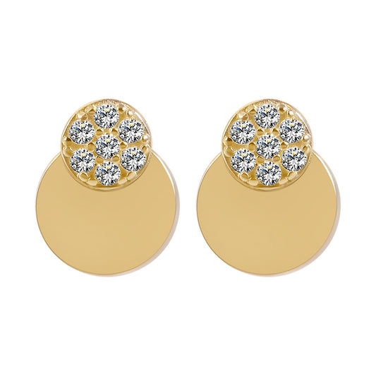 Damen Ohrringe – Ohrstecker aus 333 Gold mit Zirkonia