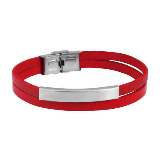 Unisex Armband aus Leder 21 cm