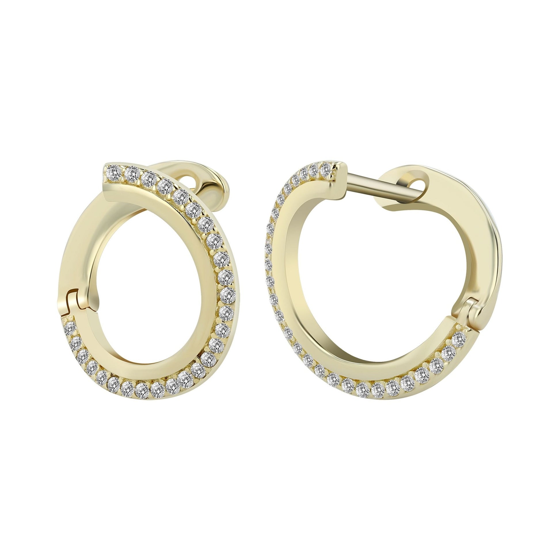 Damen Ohrringe – Ohrstecker aus 333 Gold mit Zirkonia