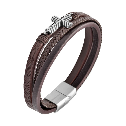 Unisex Armband – Lederarmband aus Leder 23 cm