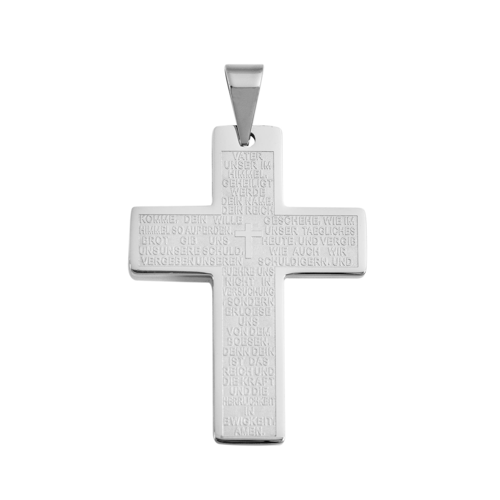 Unisex Anhänger – Kreuz Kreuzanhänger aus Edelstahl