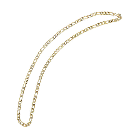 Unisex Halskette – Figarokette aus Edelstahl 43 cm