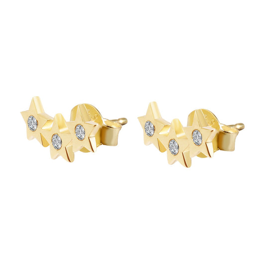 Damen Ohrringe – Ohrstecker aus 333 Gold mit Zirkonia