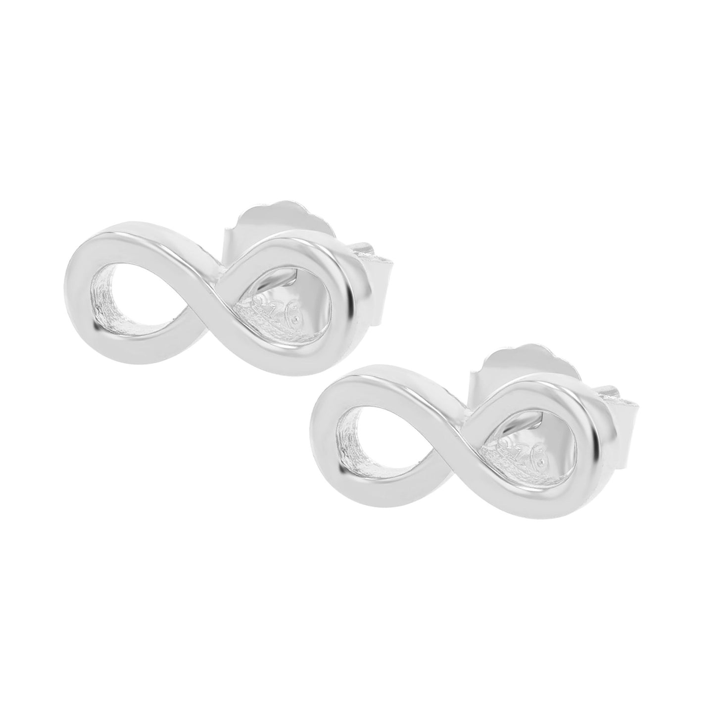 Damen Ohrringe – Ohrstecker Unendlichkeitszeichen aus 925 Silber