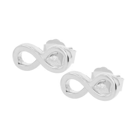 Damen Ohrringe – Ohrstecker Unendlichkeitszeichen aus 925 Silber