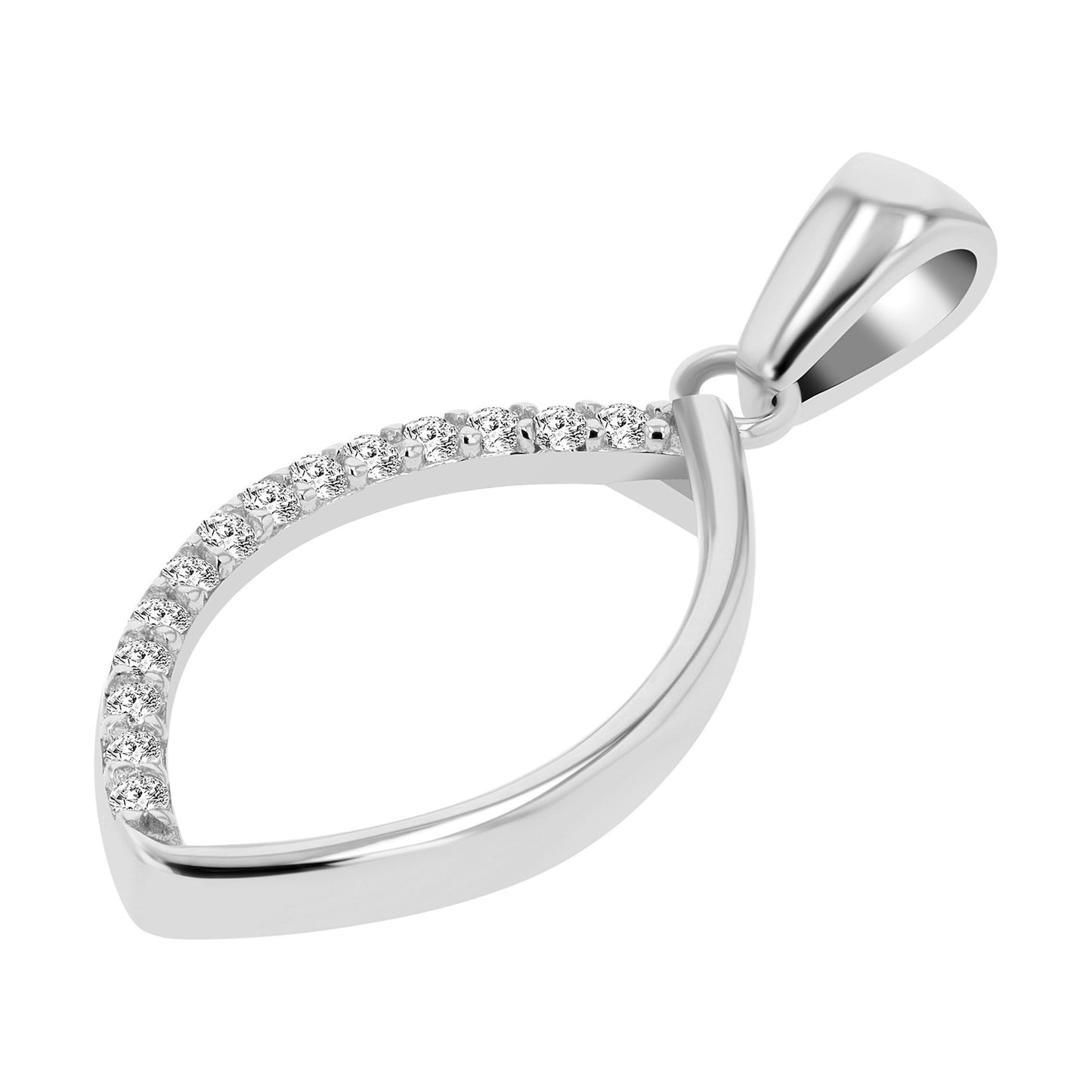 Damen Anhänger aus 333 Gold mit Zirkonia