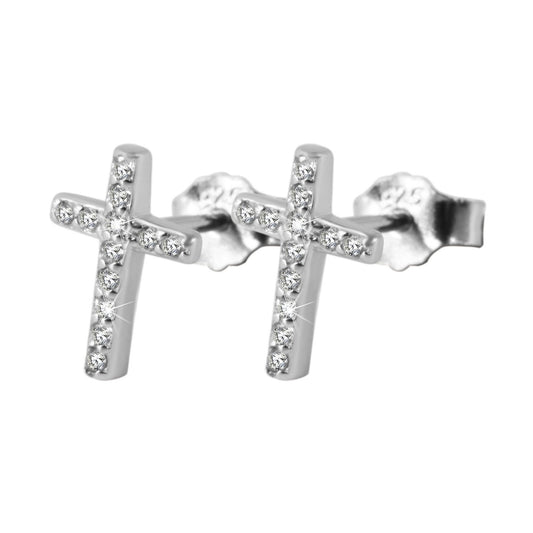 Damen Ohrringe – Ohrstecker aus 925 Silber mit Zirkonia