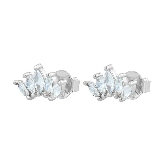 Damen Ohrringe – Ohrstecker aus 925 Silber mit Zirkonia