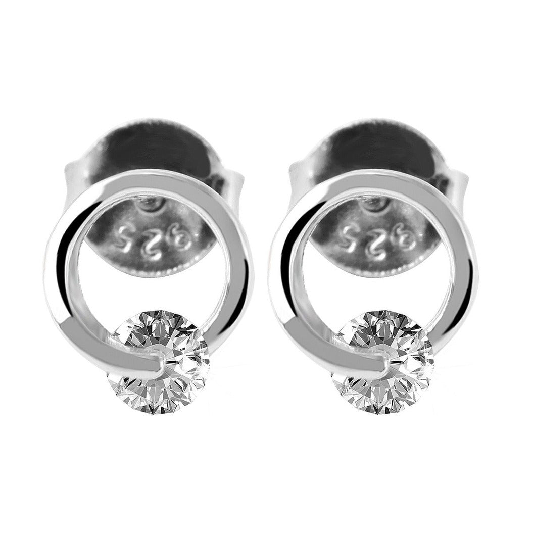 Damen Ohrringe – Ohrstecker aus 925 Silber mit Zirkonia