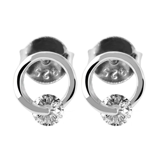 Damen Ohrringe – Ohrstecker aus 925 Silber mit Zirkonia