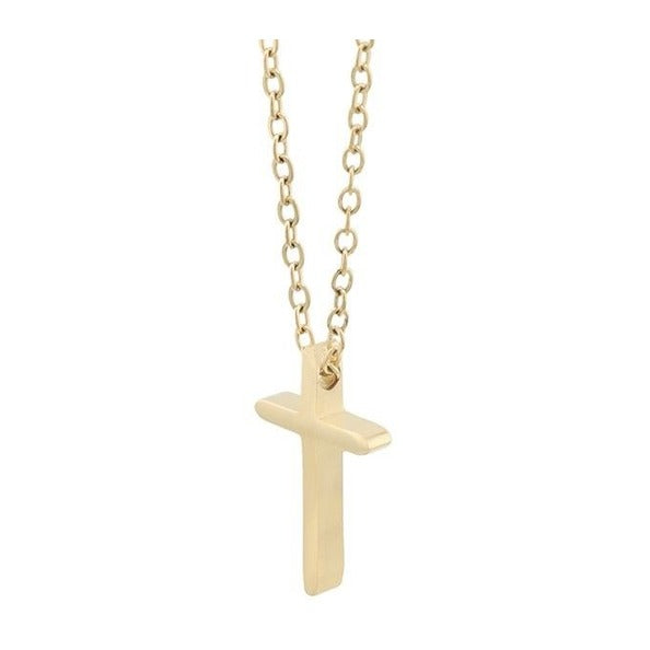 Unisex Halskette – Kreuz aus Edelstahl 42 cm