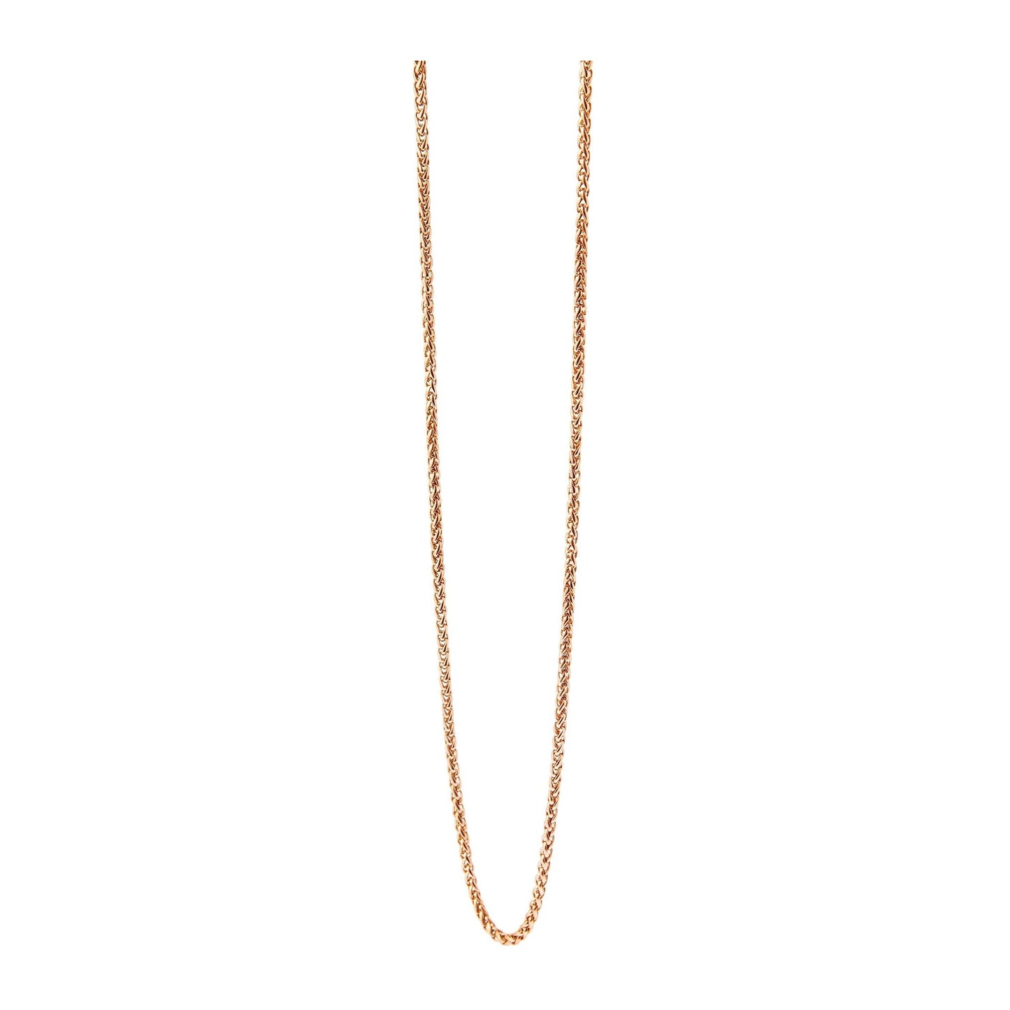 Unisex Halskette – Kordelkette aus Edelstahl 40+5
