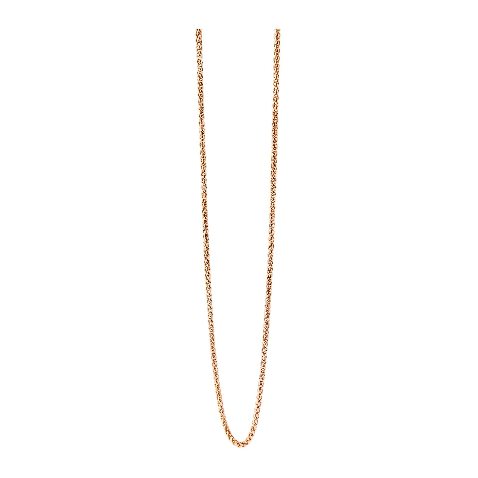 Unisex Halskette – Kordelkette aus Edelstahl 40+5