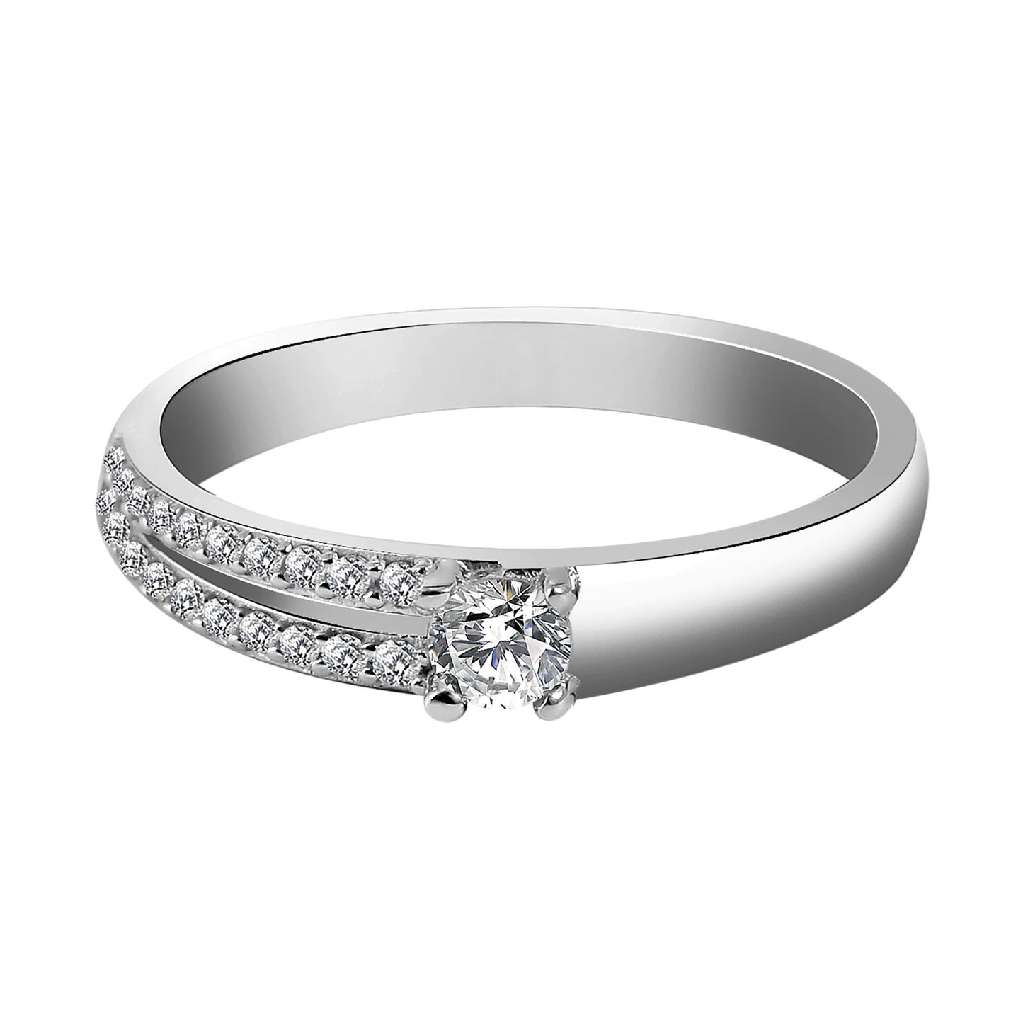 Damen Ring aus 925 Silber mit Zirkonia