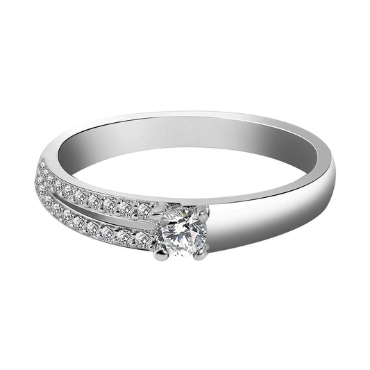 Damen Ring aus 925 Silber mit Zirkonia