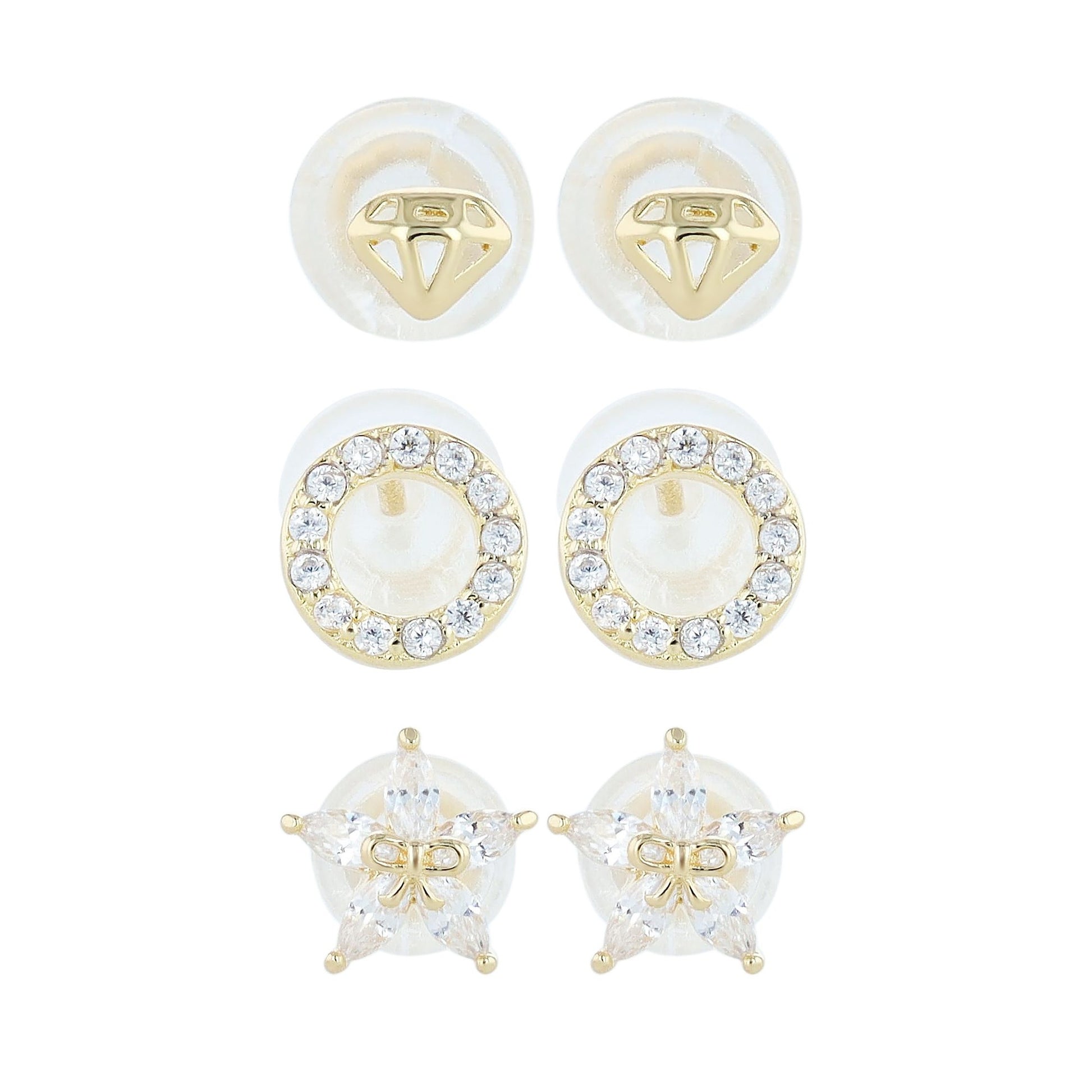 Damen Ohrringe – Ohrstecker aus 925 Silber mit Zirkonia