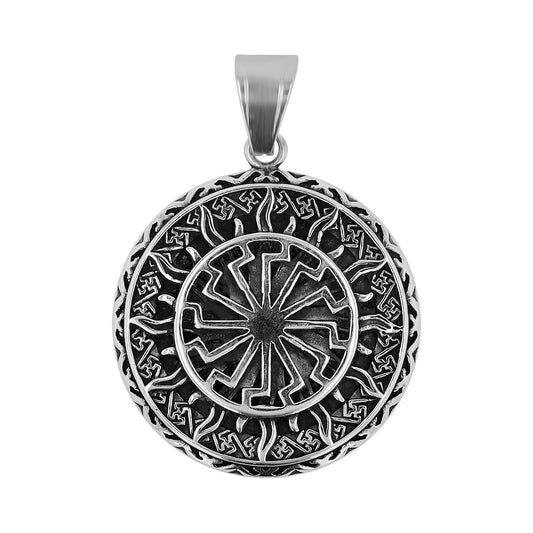 Unisex Anhänger – Sonne Gravuranhänger aus Edelstahl