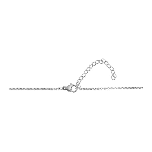 Damen Halskette – Ankerkette aus Edelstahl 43 cm