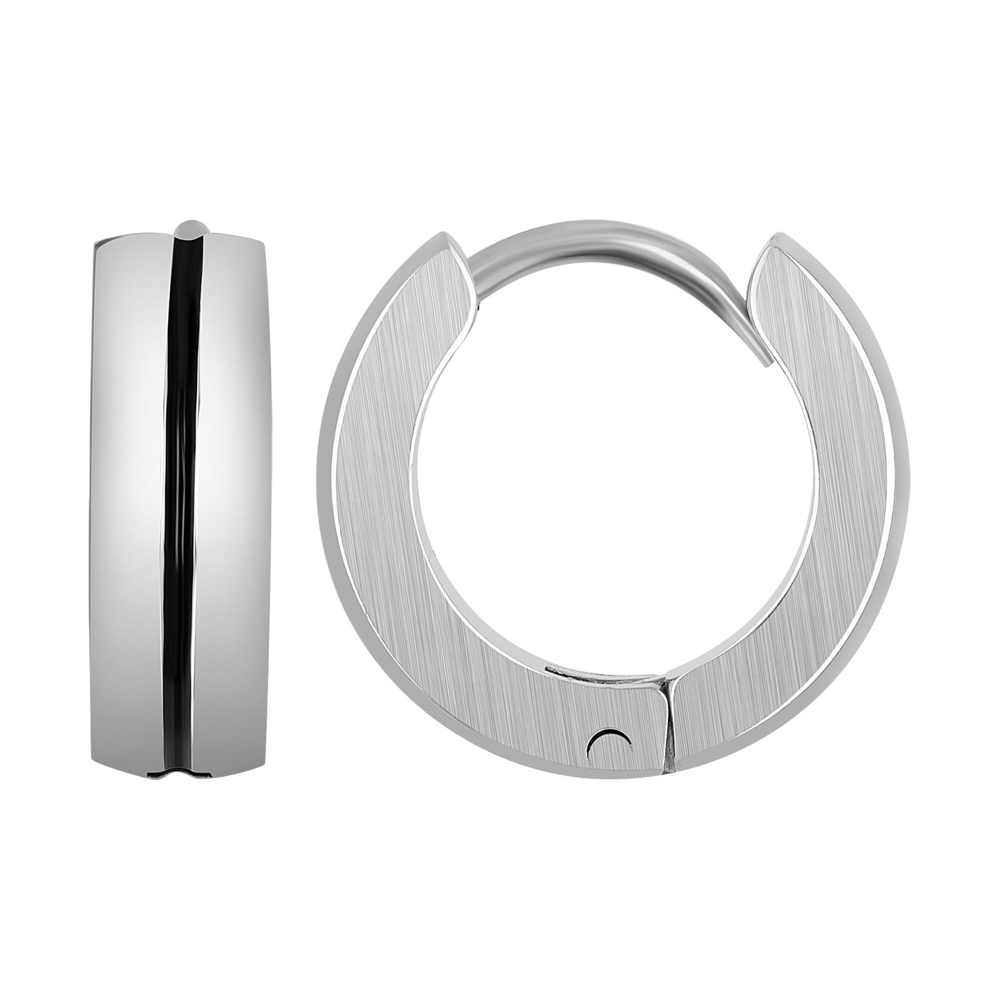 Unisex Ohrringe – Creole aus Edelstahl