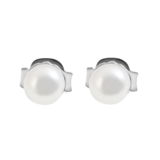 Damen Ohrringe – Ohrstecker aus 925 Silber mit Süßwasserperle