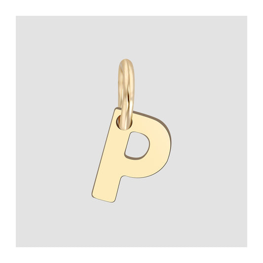 Unisex Anhänger – Buchstabe N Buchstabenanhänger aus 375 Gold