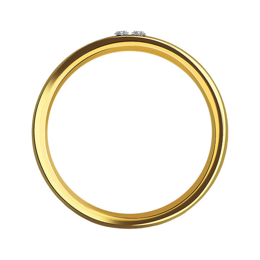 Damen Ring aus Edelstahl mit Strass Steinchen