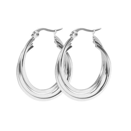 Damen Ohrringe – Creole aus Edelstahl