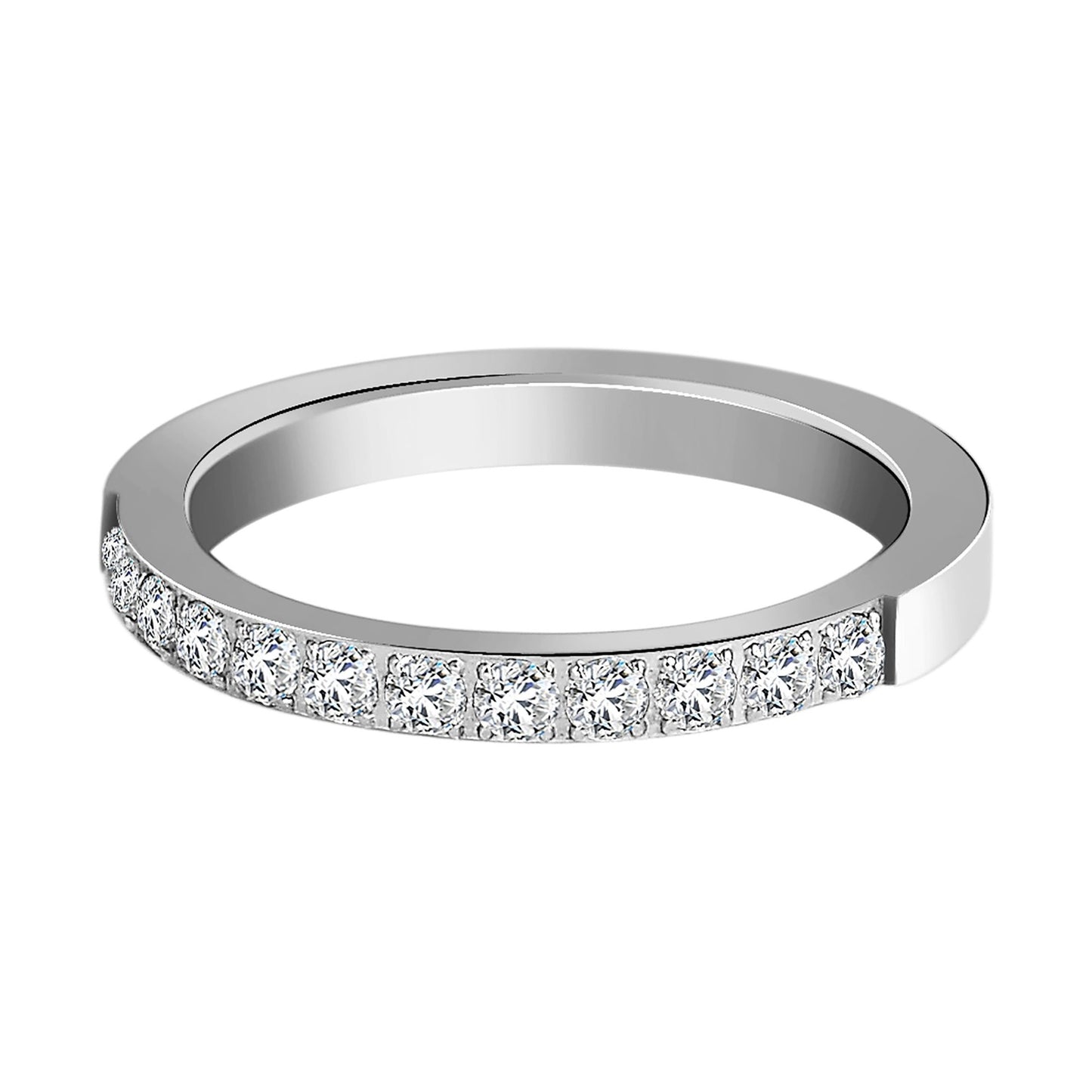 Damen Ring aus Edelstahl mit Strass Steinchen