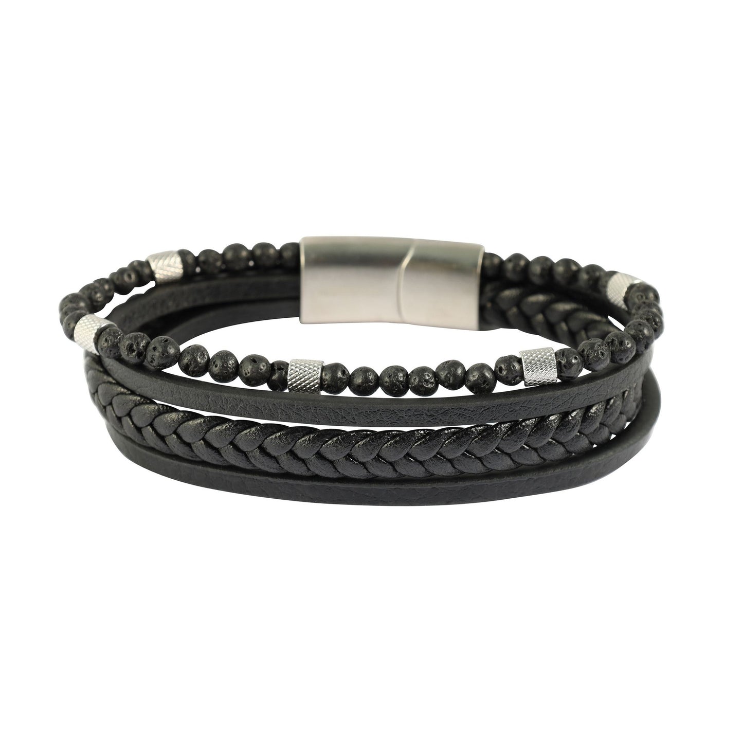 Herren Armband – Lederarmband aus Leder 23 cm