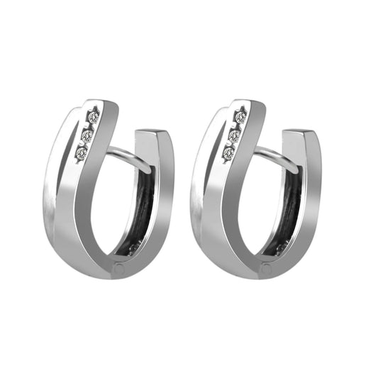 Damen Ohrringe – Klappcreole aus 925 Silber